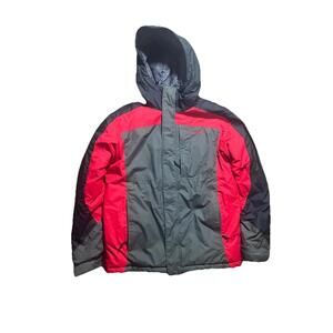 COLUMBIA SPORTWEAR OMNI-SHIELD JACKET SIZE 14/16 YOUTH‎ SKI RED BLACK GREY KIDS